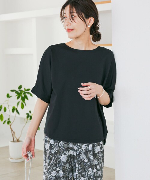 URBAN RESEARCH DOORS（アーバンリサーチドアーズ）の「『仁村紗和さん着用』『UR TECH』サマシェアタックスリーブプルオーバー（Tシャツ/カットソー・レディース・ORANGE/OFF/BLUE/BLACK・M）」の20枚目の写真