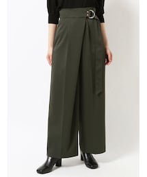 MURUA | アシメベルテッドワイドパンツ(スラックス)