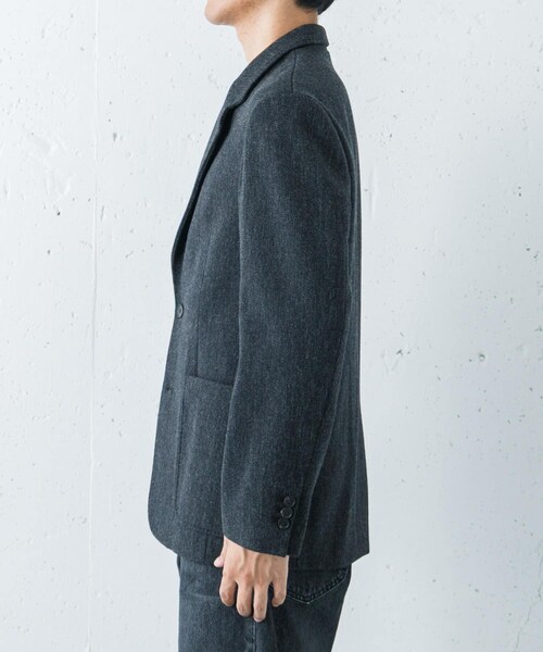 URBAN RESEARCH（アーバンリサーチ）の「new basic　VINTAGE WOOL TWEED JACKET（テーラードジャケット・メンズ・BROWN/CHARCOAL・M/L/XL）」の6枚目の写真