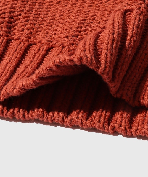 ADAM ET ROPE'（アダムエロペ）の「COTTON LOW GAUGE CREWNECK KNIT（ニット/セーター・メンズ・グレー/レンガ・L/M/S）」の13枚目の写真