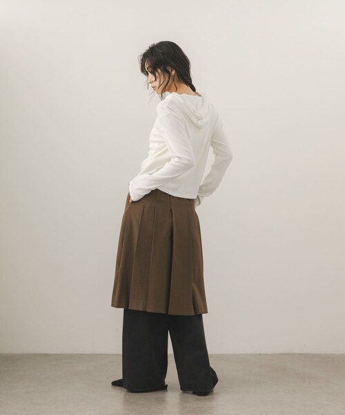 KBF（ケイビーエフ）の「プリーツミディスカート（スカート・レディース・CHARCOAL/BROWN・One）」の21枚目の写真