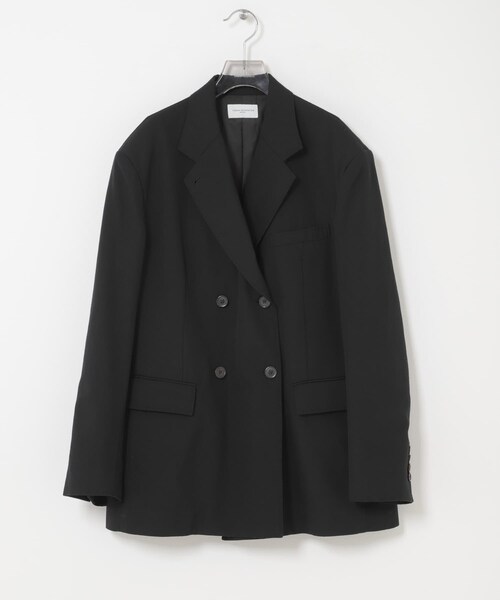 URBAN RESEARCH（アーバンリサーチ）の「new basic　HIGH TWIST WOOL JACKET（テーラードジャケット・レディース・BLACK・36/38）」の2枚目の写真