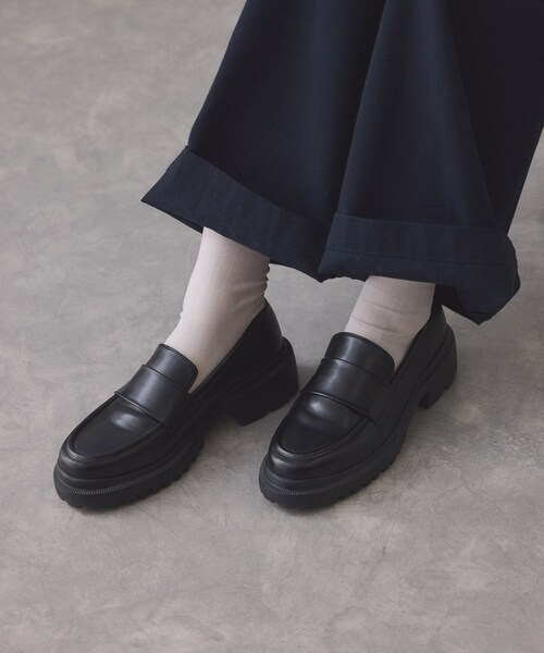 ADAM ET ROPE'（アダムエロペ）の「晴雨兼用ベーシックローファー/撥水（ローファー・レディース・ブラック・23.0/23.5/24.0/24.5/25.0）」の9枚目の写真