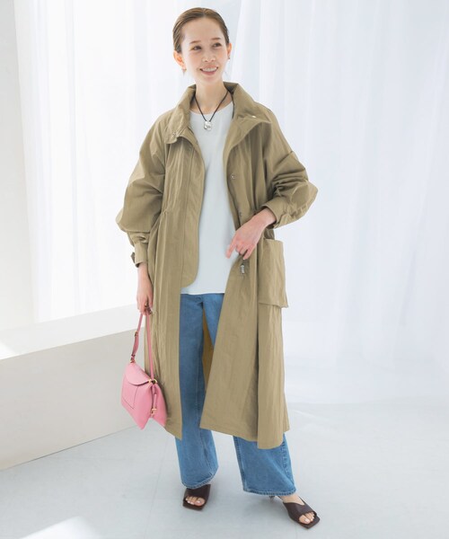 URBAN RESEARCH ROSSO（アーバンリサーチロッソ）の「撥水ボリュームモッズコート（モッズコート・レディース・BEIGE/OFF WHITE・FREE）」の22枚目の写真