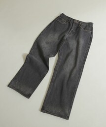 SENSE OF PLACE by URBAN RESEARCH | 『WEB限定』ハードウォッシュデニムワイドパンツ(デニムパンツ)