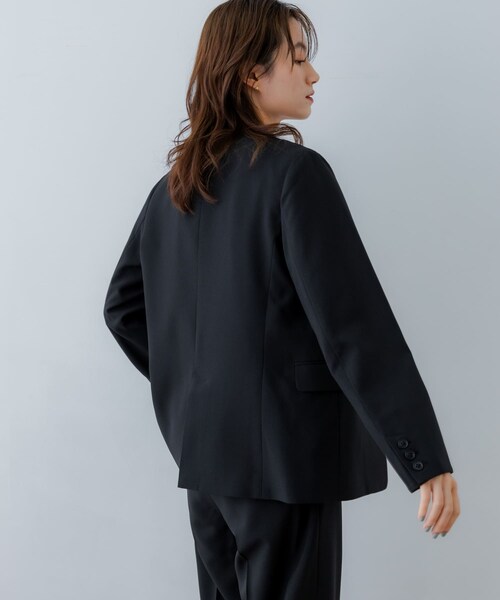 URBAN RESEARCH（アーバンリサーチ）の「『2サイズ展開』ノーカラージャケット（ノーカラージャケット・レディース・BEIGE/BLACK/NAVY・36/38）」の10枚目の写真