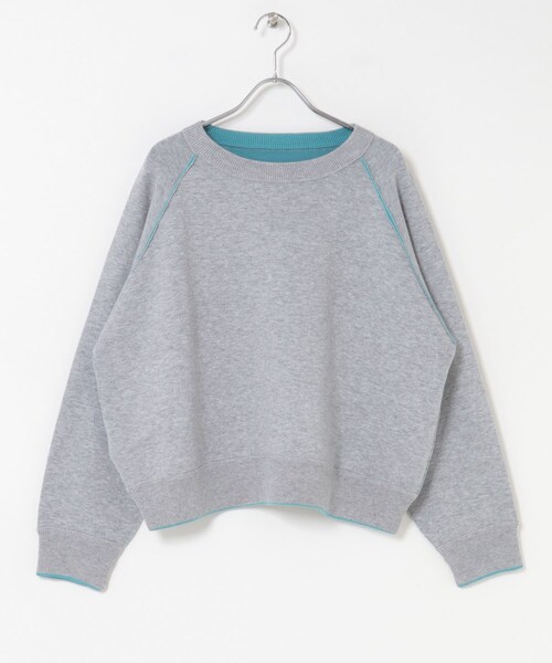 ITEMS URBANRESEARCH(アイテムズ アーバンリサーチ)の「リバーシブルスウェットライクニット(ニット/セーター・レディース・GRY×BLU/NVY×RED/YEO×BRN・FREE)」の12枚目の写真