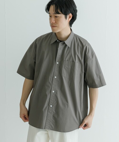URBAN RESEARCH（アーバンリサーチ）の「高密度コットンショートスリーブシャツ（シャツ/ブラウス・メンズ・YELLOW/WHITE/GRAY/L.BLUE・M/L）」の12枚目の写真