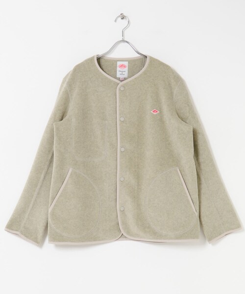 URBAN RESEARCH DOORS（アーバンリサーチドアーズ）の「DANTON　FLEECE COLLARLESS JACKET（ノーカラージャケット・メンズ・BLACK/MARBLE/DK GREY/C GREY/KHAKI/GREEN/DK ORANGE・40/42/44）」の19枚目の写真