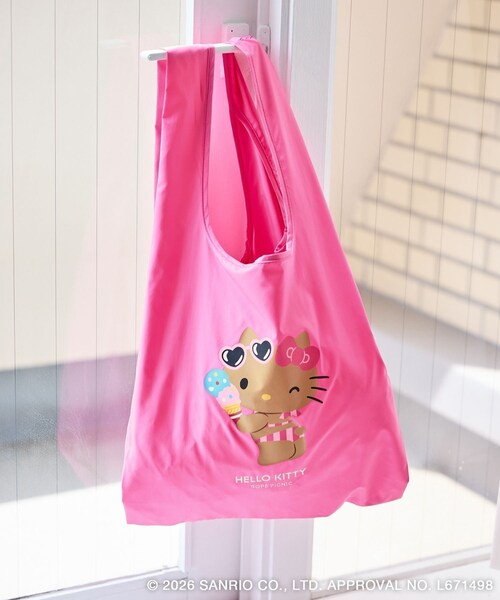 ROPE' PICNIC(ロペピクニック)の「【サンリオキャラクターズ×ROPE' PICNIC】日焼けデザイン 折りたたみエコトートバッグ(エコバッグ/サブバッグ・レディース・ラベンダー/ピンク/ローズピンク/ライトグリーン/サックス/イエロー系・F)」の13枚目の写真