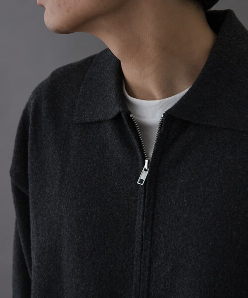 URBAN RESEARCH DOORS（アーバンリサーチドアーズ）の「FORK&SPOON　PROVORONEジップカーディガン（カーディガン/ボレロ・メンズ・CHARCOAL/BROWN・4/5）」の11枚目の写真