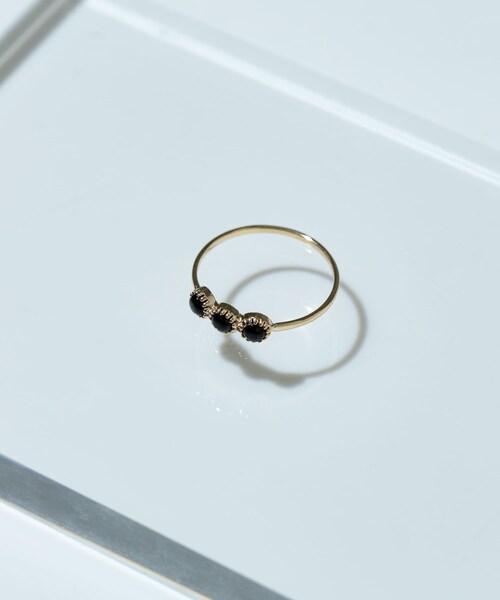 URBAN RESEARCH(アーバンリサーチ)の「ff by decor urban research three stone ring(リング・レディース・オパール/MULTI/オニキス・9/11/13/5)」の2枚目の写真