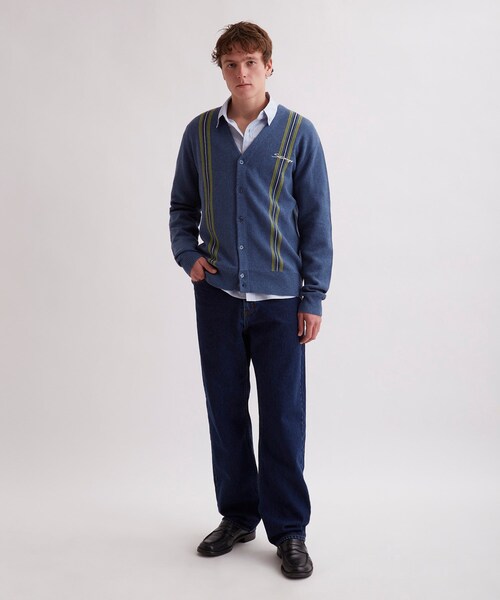 Saturdays NYC(サタデーズ ニューヨークシティ )の「MICHAEL HIGH GUAGE KNIT CARDIGAN(カーディガン/ボレロ・レディース・サックス/ブラック・XL/L/S/M)」の21枚目の写真