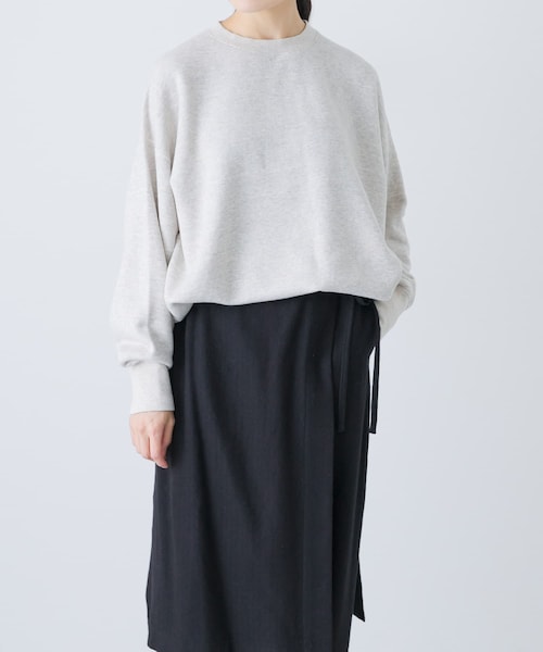 かぐれ（カグレ）の「『2サイズ展開』コットンリヨセルスウェットプルオーバー（スウェット・レディース・L/GRAY/NAVY・0/1）」の5枚目の写真