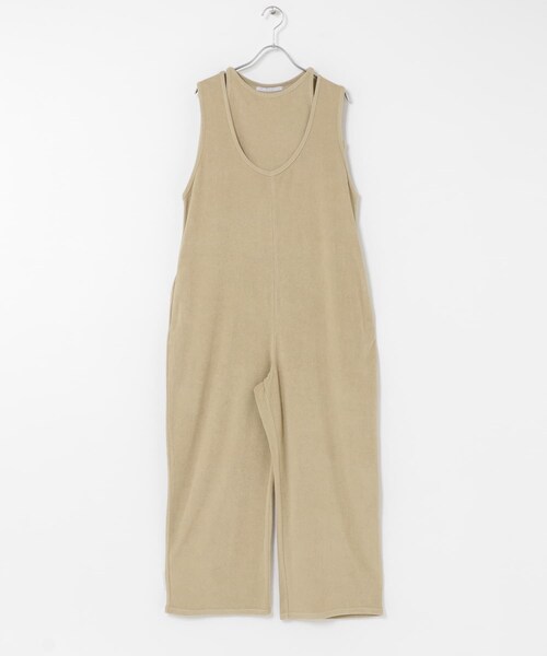 KBF（ケイビーエフ）の「タンクトップSETオールインワン（つなぎ/オールインワン・レディース・BEIGE/NAVY・36/38）」の4枚目の写真