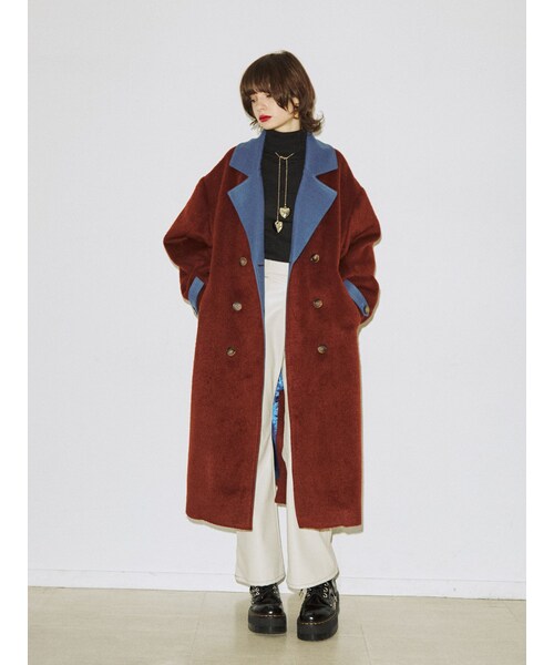 jouetie（ジュエティ）の「バイカラーロングコート（チェスターコート