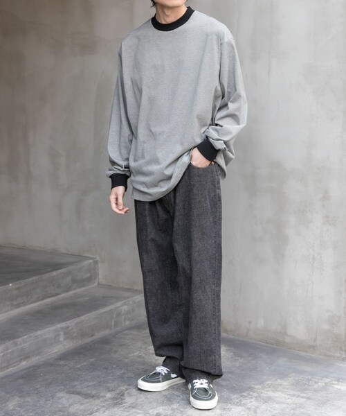URBAN RESEARCH DOORS（アーバンリサーチドアーズ）の「FORK&SPOON　綿麻デニム5ポケットパンツ（デニムパンツ・メンズ・BLACK/ONEWASH・4/5）」の7枚目の写真