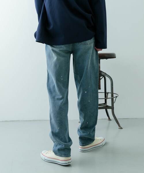 ITEMS URBANRESEARCH(アイテムズ アーバンリサーチ)の「11oz PAINT STRAIGHT DENIM(デニムパンツ・メンズ・BLU/BLK・M/L)」の21枚目の写真