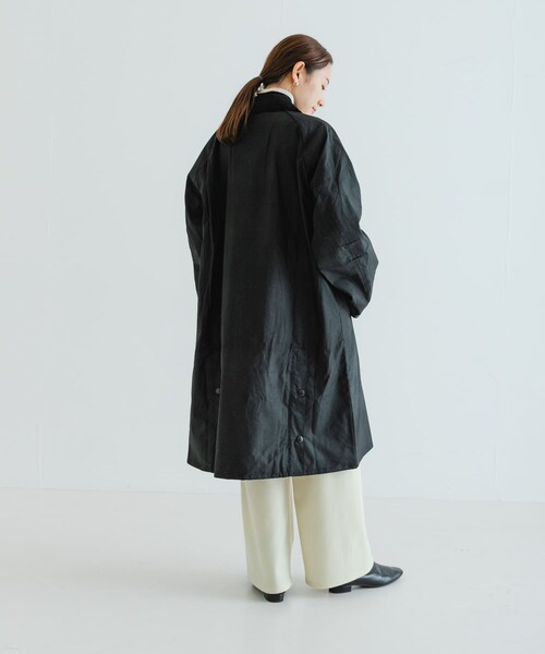 URBAN RESEARCH（アーバンリサーチ）の「Barbour　MODIFIED EXMOOR WAX COAT（テーラードジャケット・レディース・SAGE/BLACK・36/38）」の11枚目の写真