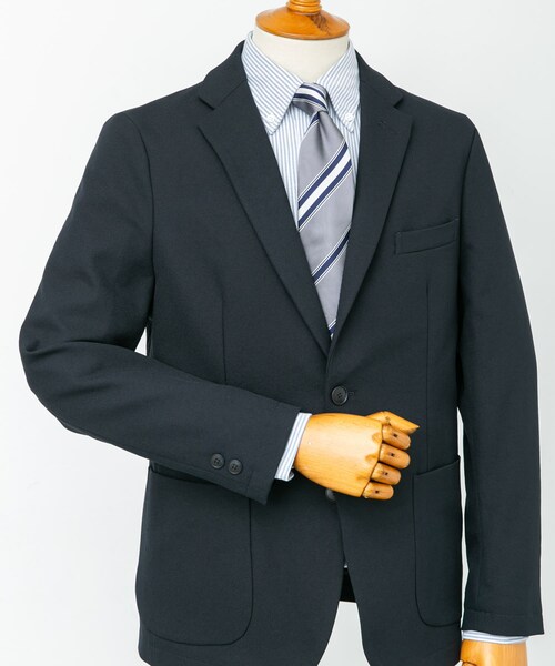 URBAN RESEARCH DOORS（アーバンリサーチドアーズ）の「LIFE STYLE TAILOR　マイクロバスケットストレッチジャケット（テーラードジャケット・メンズ・NAVY/BROWN・S/M/L/XL）」の15枚目の写真