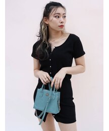 EVRIS | フロントボタンミニワンピース(ワンピース)