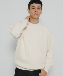 URBAN RESEARCH Sonny Label（アーバンリサーチサニーレーベル）の「裏起毛ワッフルリラックスフィットプルオーバー（Tシャツ/カットソー・メンズ）」