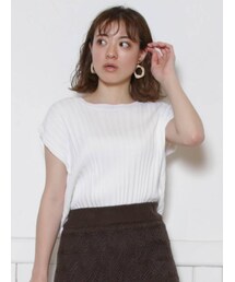 dazzlin | ワイドリブショートベスト(ニット/セーター)