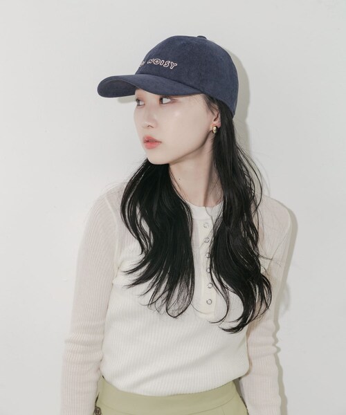 SMELLY（スメリー）の「コーデュロイロゴキャップ（キャップ・レディース・BEG/BRN/NVY・-）」の22枚目の写真