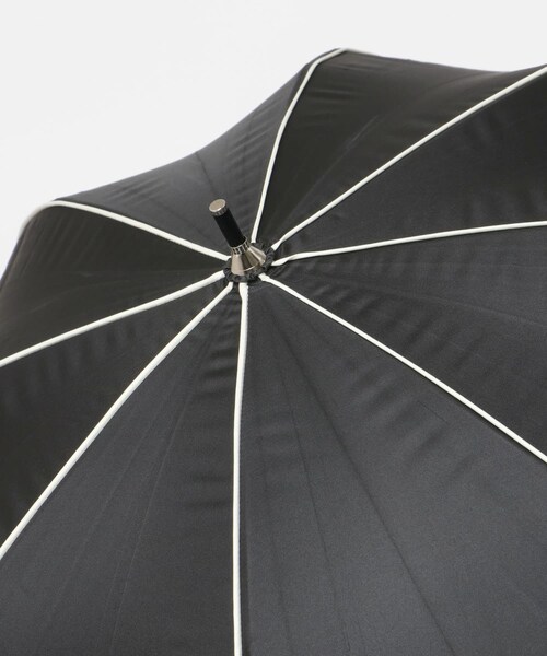 SMELLY（スメリー）の「because　晴雨兼用パイピング長傘（長傘・レディース・BEG/BLK・FREE）」の10枚目の写真