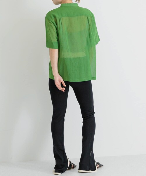 URBAN RESEARCH(アーバンリサーチ)の「WANDERUNG China Shirts(シャツ/ブラウス・レディース・65:orange/45:Green・FREE)」の7枚目の写真