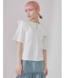 merry jenny | レースbigフリルカラーtops(Tシャツ/カットソー)