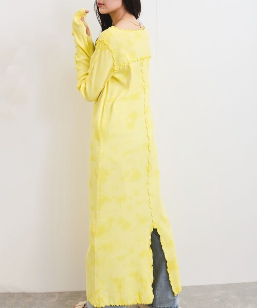 VIS（ビス）の「タイダイワンピース（ワンピース・レディース・ブルー系/イエロー系・F）」の7枚目の写真