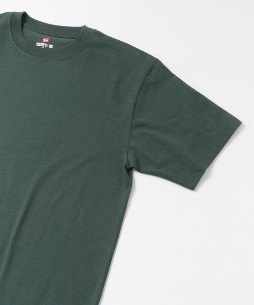 SENSE OF PLACE by URBAN RESEARCH（センスオブプレイスバイアーバンリサーチ）の「Hanes　BEEFY T-SHIRTS 1P（Tシャツ/カットソー・メンズ・WHITE/BLACK/D.PURPLE/D.GREEN・M/L/XL）」の21枚目の写真