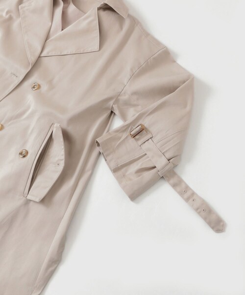 SENSE OF PLACE by URBAN RESEARCH（センスオブプレイスバイアーバンリサーチ）の「2WAYトレンチコート（ステンカラーコート・レディース・BEIGE/GREIGE・FREE）」の7枚目の写真