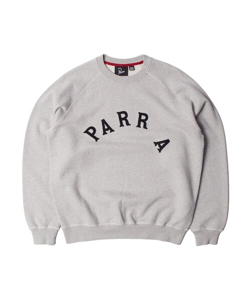 bonjour records（ボンジュールレコーズ）の「by Parra/バイ・パラ Drunk parent crew neck sweatshirt（スウェット・レディース・グレー・L/M）」の3枚目の写真