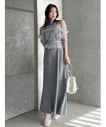 dazzlin | ラメチュールビスチェカットワンピース(ワンピース)