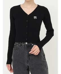 EVRIS | ワンポイントフロントボタンニットトップス(ニット/セーター)