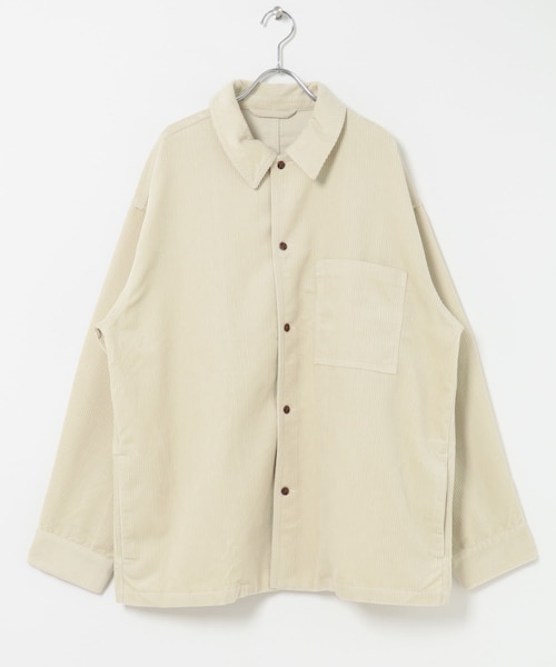 URBAN RESEARCH DOORS(アーバンリサーチドアーズ)の「FORK&SPOON コーデュロイカバーオールジャケット(カバーオール・メンズ・ECRU/CHARCOAL/BROWN・4/5)」の1枚目の写真