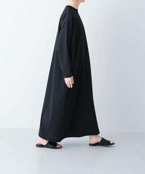 かぐれ（カグレ）の「『2サイズ展開』コットンポンチワイドワンピース（ワンピース・レディース・BLACK/NAVY・0/1）」の5枚目の写真