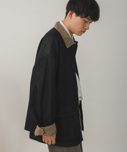 SENSE OF PLACE by URBAN RESEARCH（センスオブプレイスバイアーバンリサーチ）の「『セットアップ対応』デニムカバーオール（カバーオール・メンズ・IVORY/BLACK・M/L）」の15枚目の写真