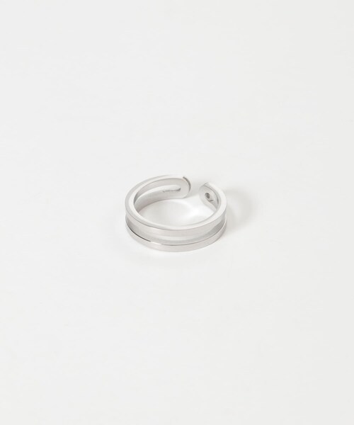 SMELLY（スメリー）の「ステンレスダブルラインリング（リング・メンズ・SLV・-）」の6枚目の写真