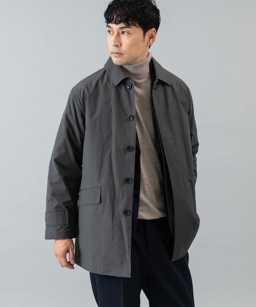 URBAN RESEARCH ROSSO（アーバンリサーチロッソ）の「3WAYステンカラーハーフコート ライナーセット（ステンカラーコート・メンズ・BLACK/CHARCOAL・M/L）」の2枚目の写真