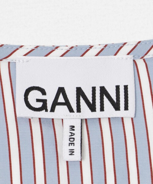 GANNI Yarn Dyed Stripe Blouse 【公式通販】