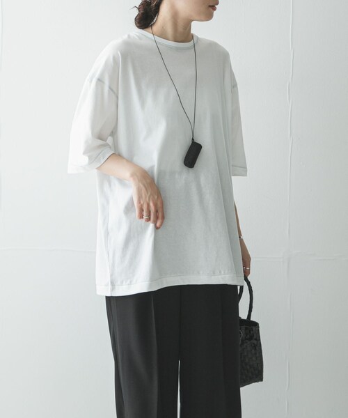URBAN RESEARCH（アーバンリサーチ）の「HANES　リバーシブルTシャツ by THE DODO JEAN（Tシャツ/カットソー・レディース・WHITE/BLACK/RED・S/M/L）」の11枚目の写真