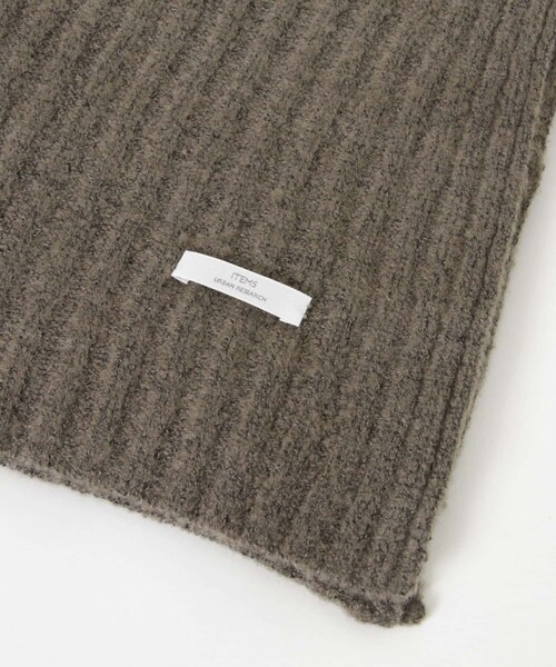 ITEMS URBANRESEARCH（アイテムズ アーバンリサーチ）の「リブニットビッグストール（ストール/ショール・レディース・MOC/RED/GREGE・-）」の13枚目の写真