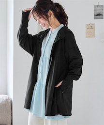 nissen | Aライン指穴付きUVパーカー（UVカット・接触冷感）「まとう日陰服」＜大きいサイズ有＞(パーカー)