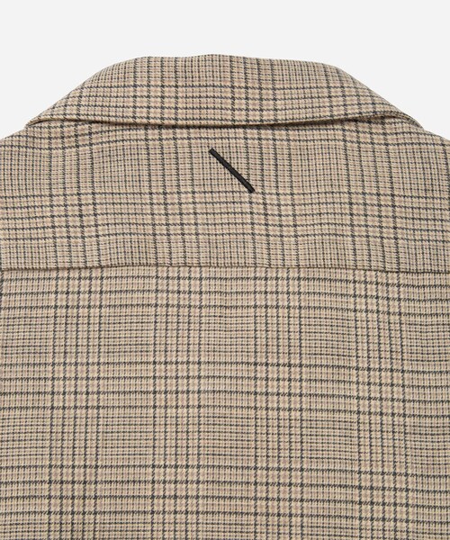 Saturdays NYC（サタデーズ ニューヨークシティ ）の「Open Collar Cotton Wool Twill Check L/S Shirt（シャツ/ブラウス・メンズ・ベージュ系/ブラック系・L/M/XL）」の11枚目の写真