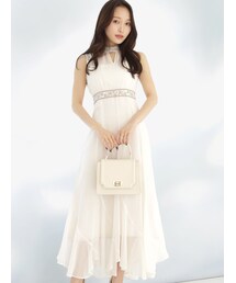 カラーエンブロイダリードレス