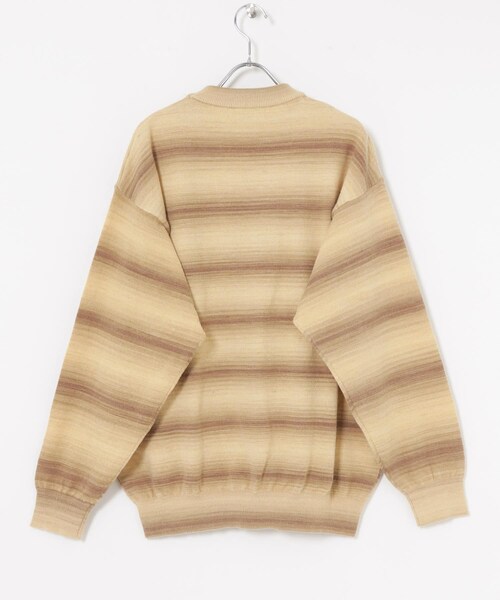 URBAN RESEARCH(アーバンリサーチ)の「マルチボーダークルーネックニット(ニット/セーター・メンズ・GRAY/YELLOW・M/L)」の15枚目の写真