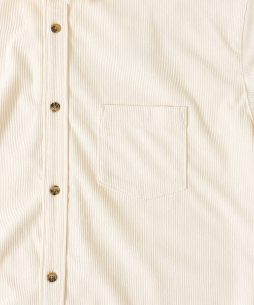SENSE OF PLACE by URBAN RESEARCH（センスオブプレイスバイアーバンリサーチ）の「コーデュロイルーズシャツ（シャツ/ブラウス・メンズ・IVORY/BLACK/BLUE/L.KHAKI・M/L）」の14枚目の写真